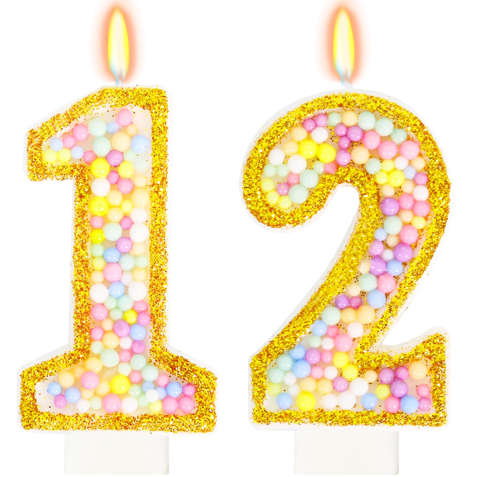 Pastel Macaron Birthday Candle - 2nd Birthday Decorations -15 Pastel Macaron Birthday Candle - 2nd Birthday Decorations -15