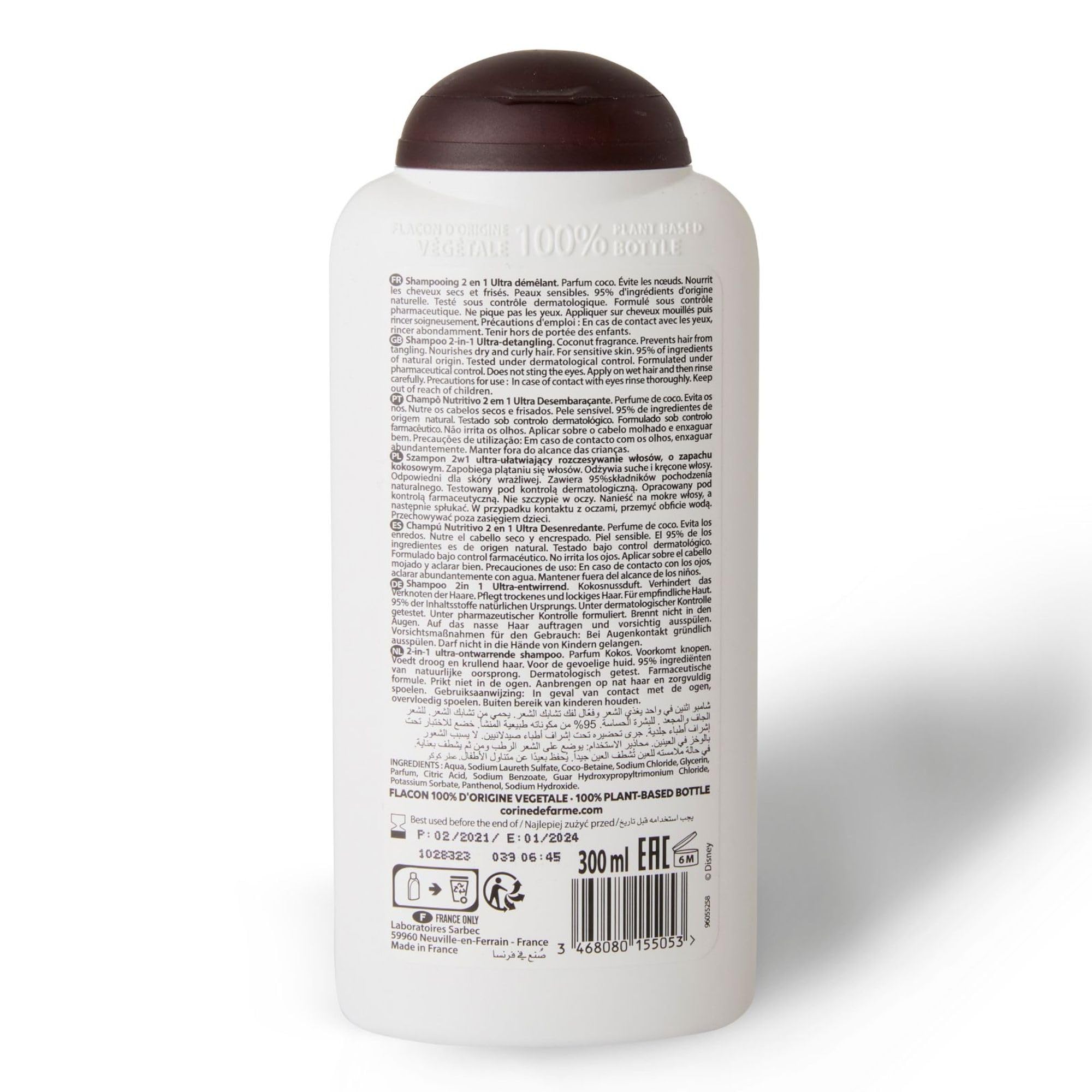 CORINE DE FARME Shampooing 2 en 1 Nutritivo Vaiana 300 ml