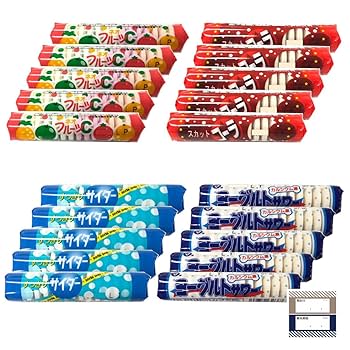 Amazon.co.jp: 松山製菓 ラムネ 詰め合わせ ネオフルーツC