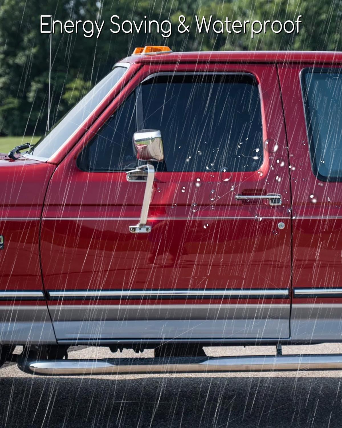 Weather Stripping Door Seal Kit Fit for Ford Bronco F100 F150 F250 F350 1980-1996 Some Models, Waterproof Soundproof Rubber Weather Strip Set, 4.6M/181Inch/15Ft, 2Pcs(Front Left & Right)