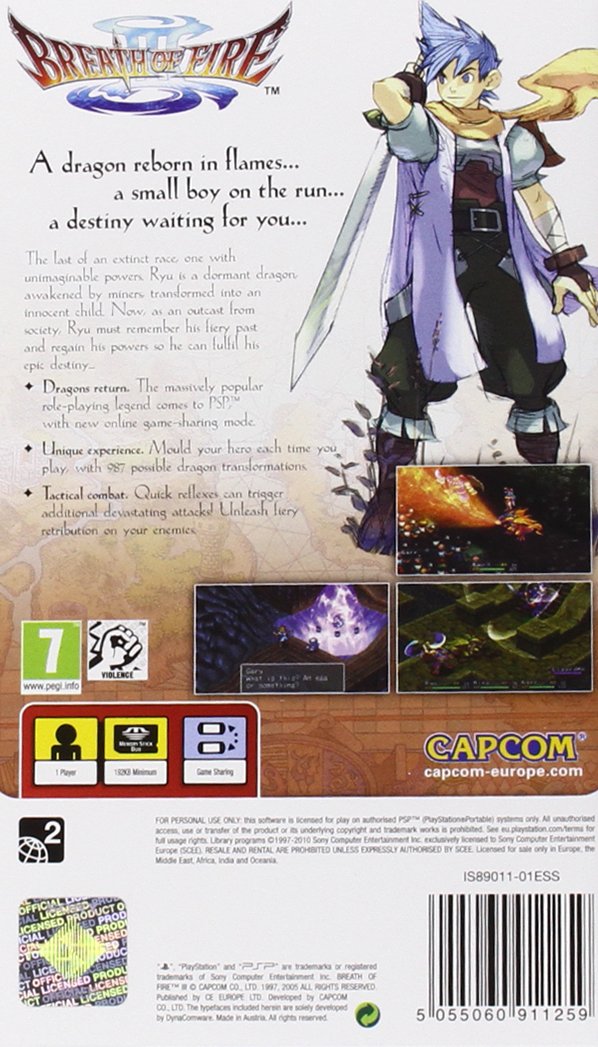 Amazon | PSP ブレスオブファイア3 PSP Essentials 輸入盤（欧州版） | PSP