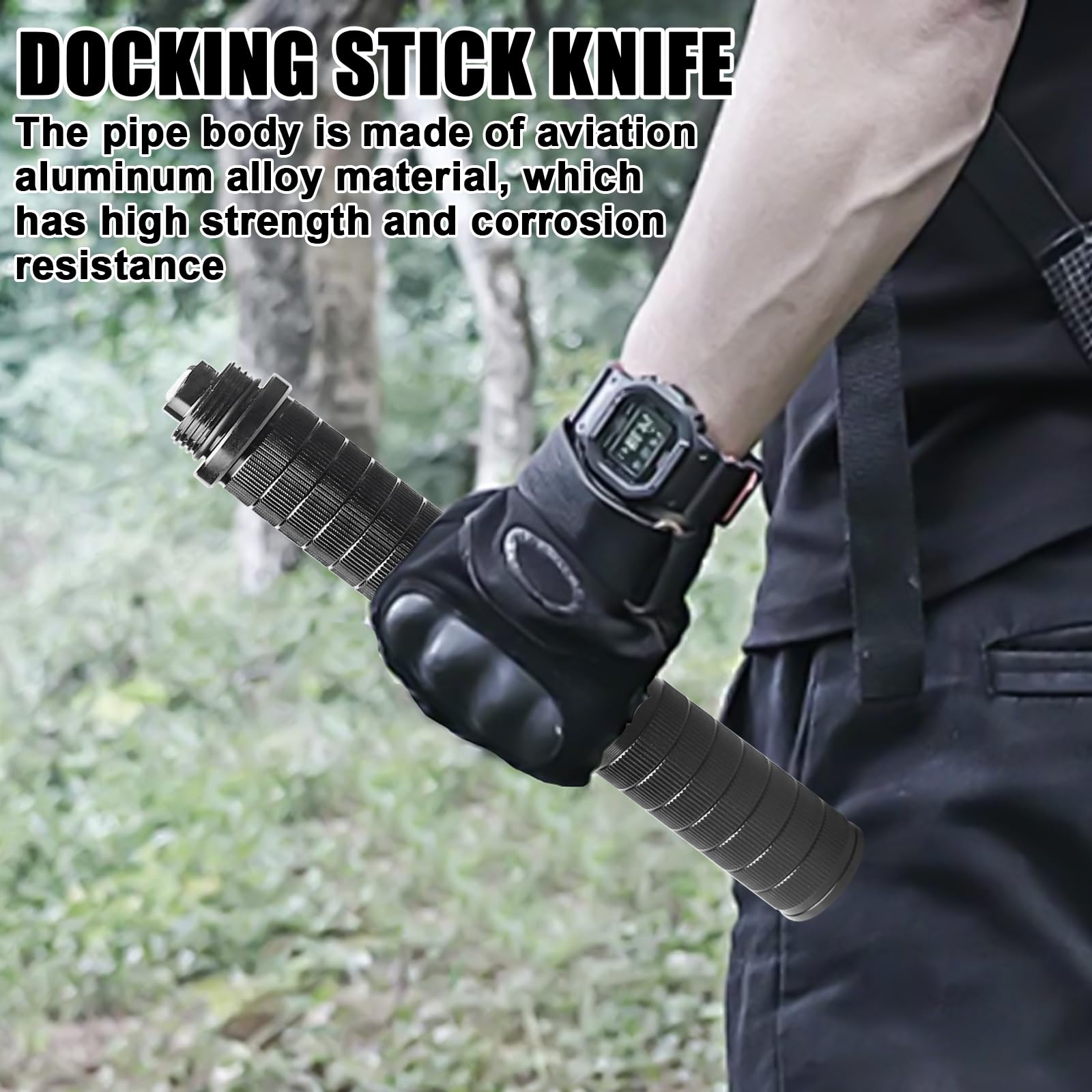 Coltello da sopravvivenza nero 5 in 1, coltello da caccia per esterni, in lega di alluminio di alta qualità, coltello Bushcraft con fischietto per vetro, coltello fisso per campo esterno, protezione