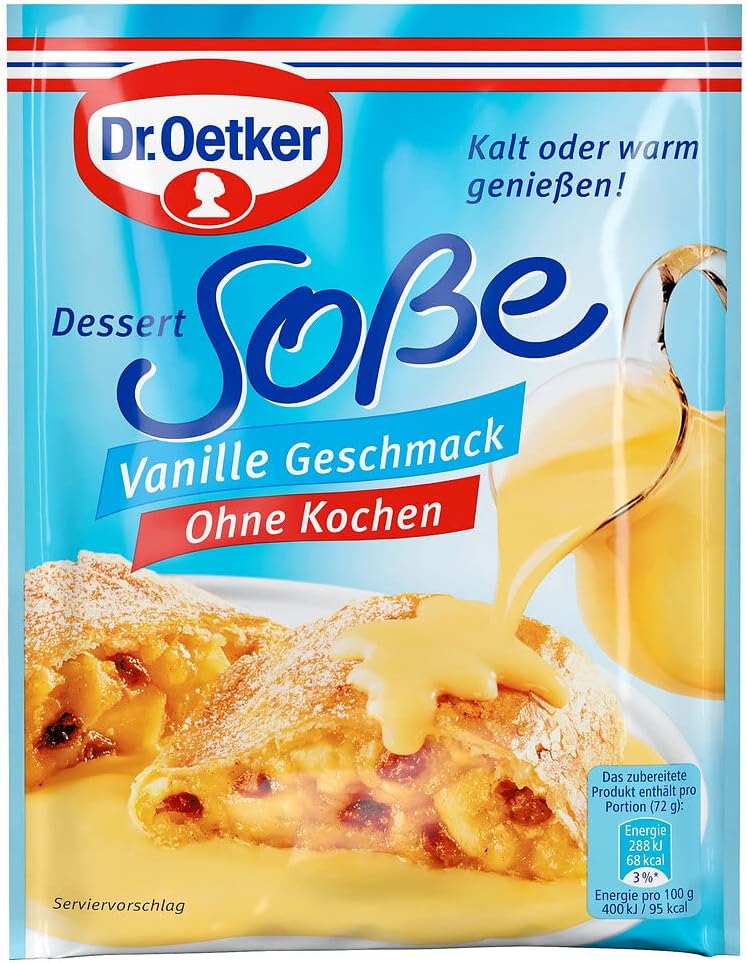 Vanilla Sauce/Vanillesosse 1 Bag of 39g/1.40oz