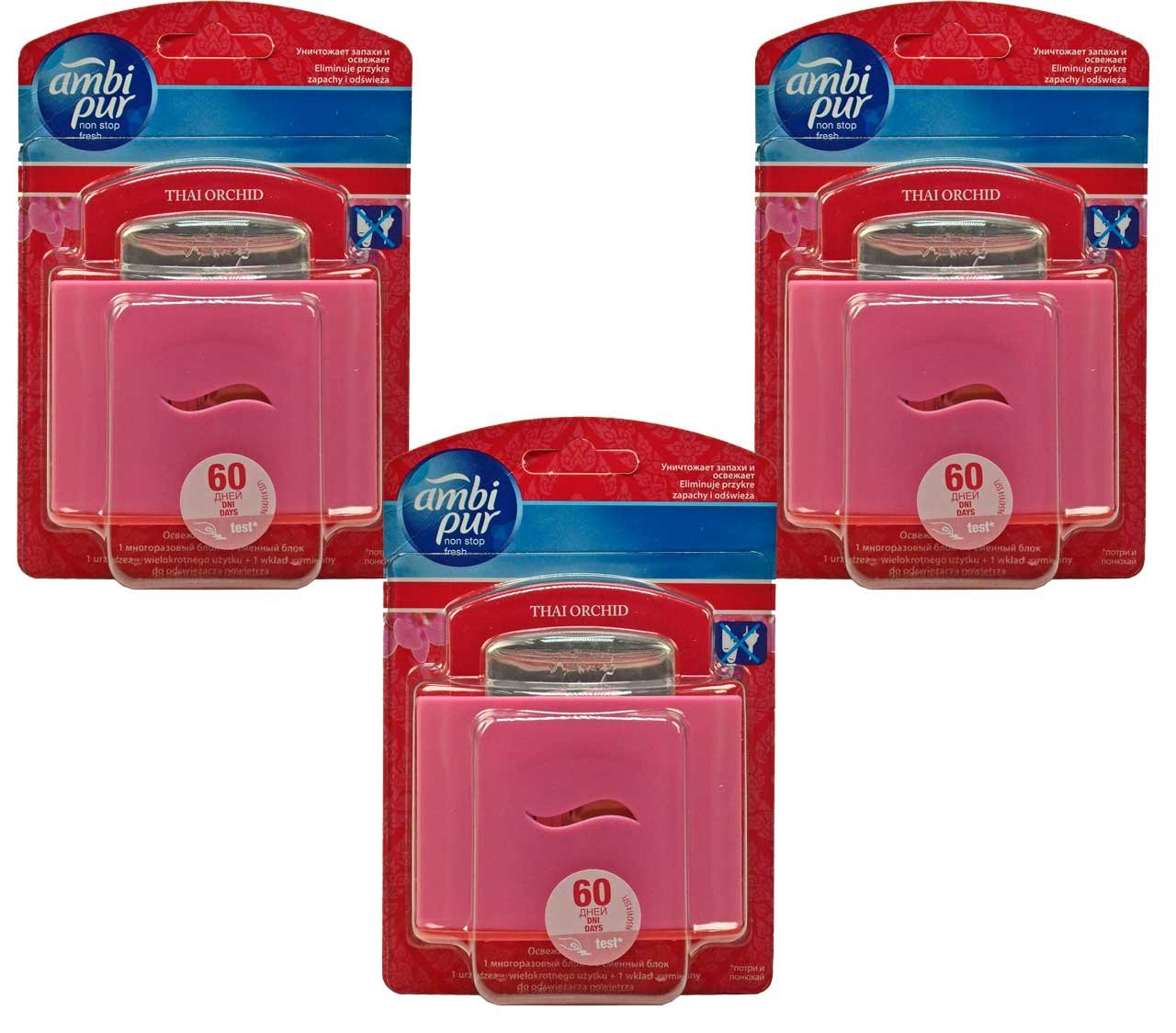 Ambi Pur Duftdepot Lufterfrischer Thai Orchidee 3er-Pack 5,5 ml