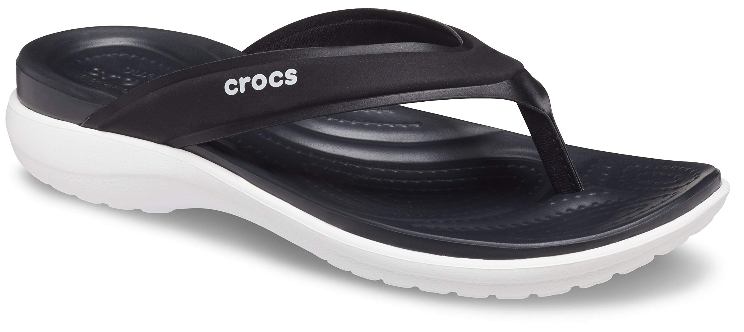 Crocs Women Black Capri Flip Flops 206780-001-W7 (B09VSV88HY) Amazon Price History, Amazon Price Tracker