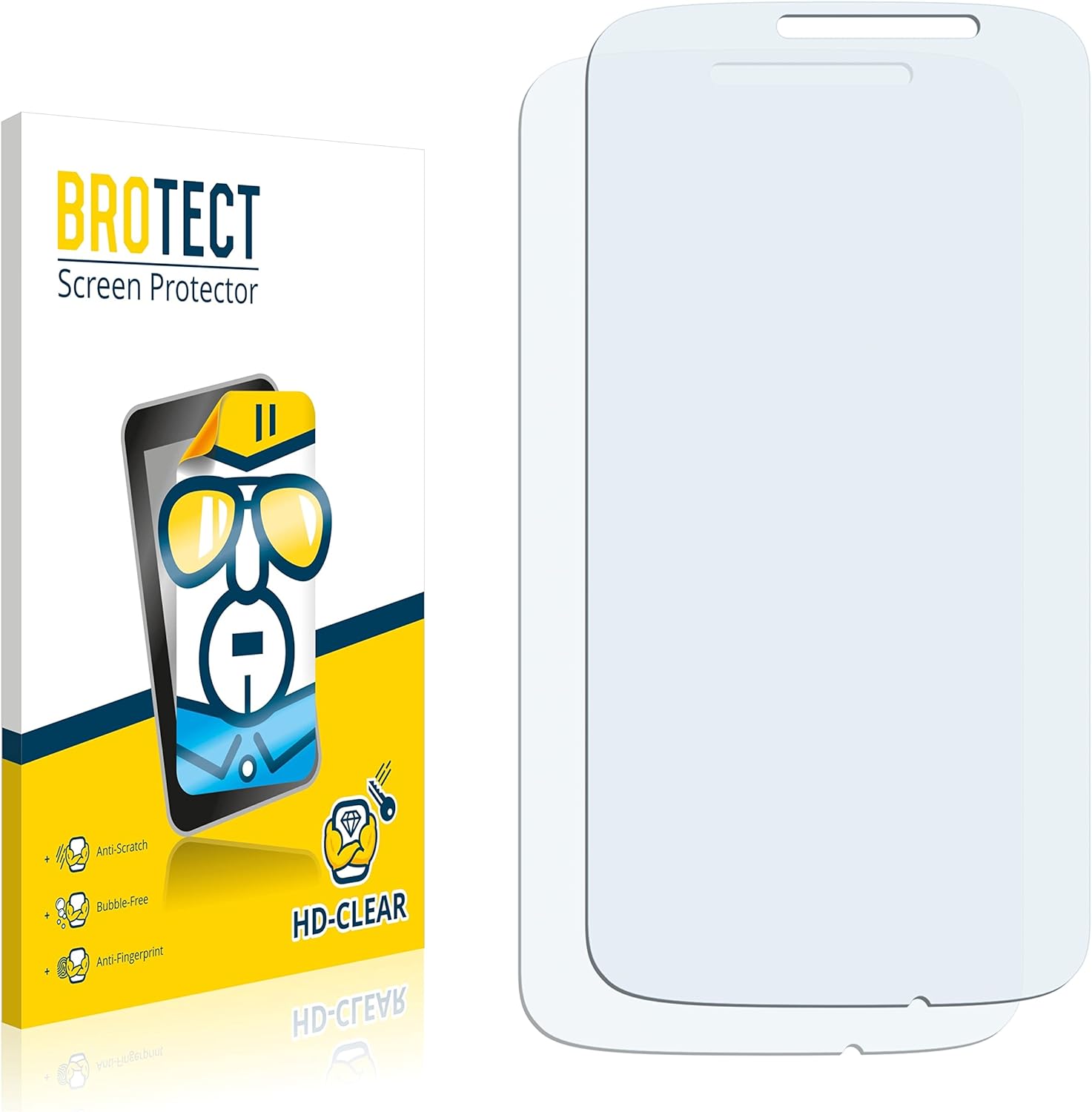 BROTECT Protector Pantalla Compatible con Alcatel One Touch Pop C7 7041X Protector Transparente (2 Unidades) Anti-Huellas
