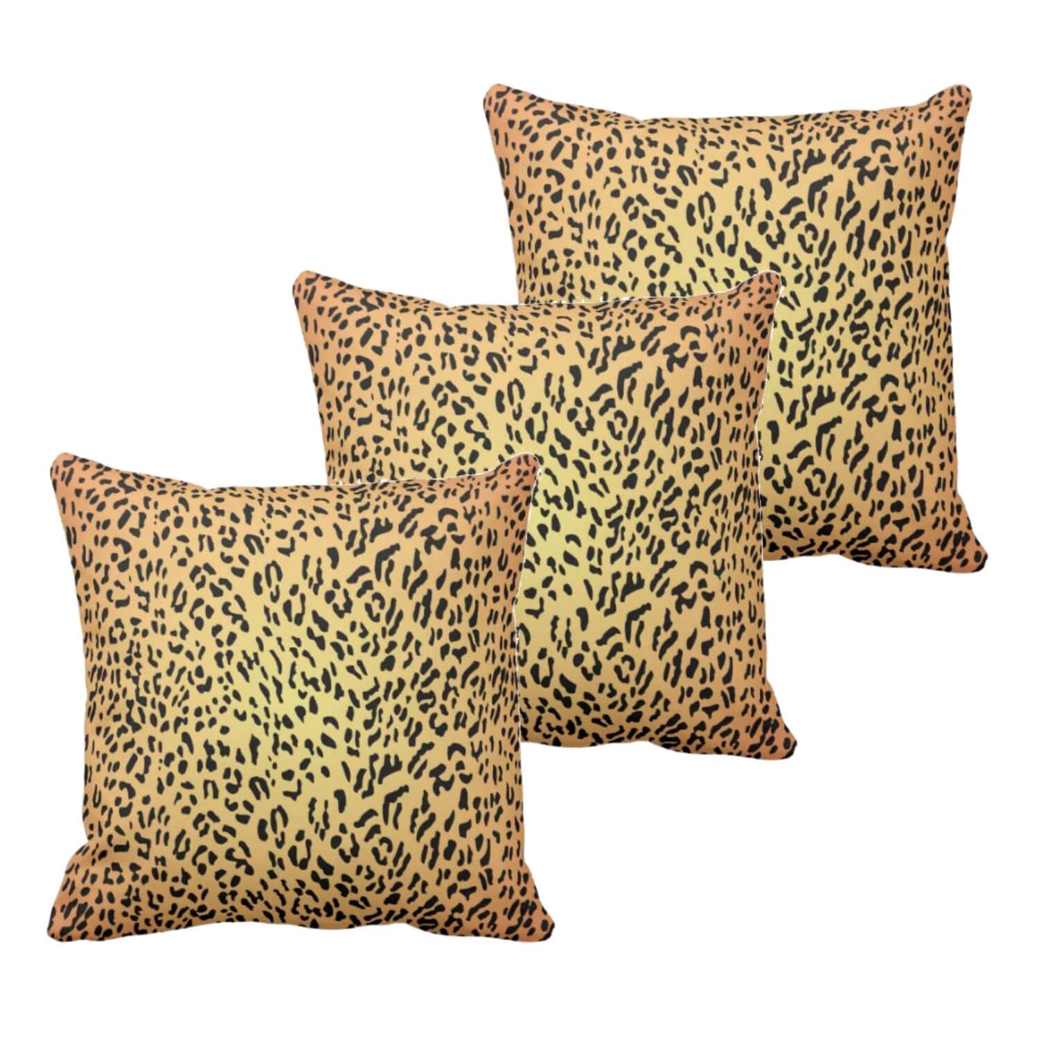 Buy Yaya Cafe 12x12 inches Set of 3 Cushion Covers Luscious Animal Pattern  Printed Sofa Throw Pillows Multicolor Online at Lowest Price Ever in India  | Check Reviews & Ratings - Shop The World