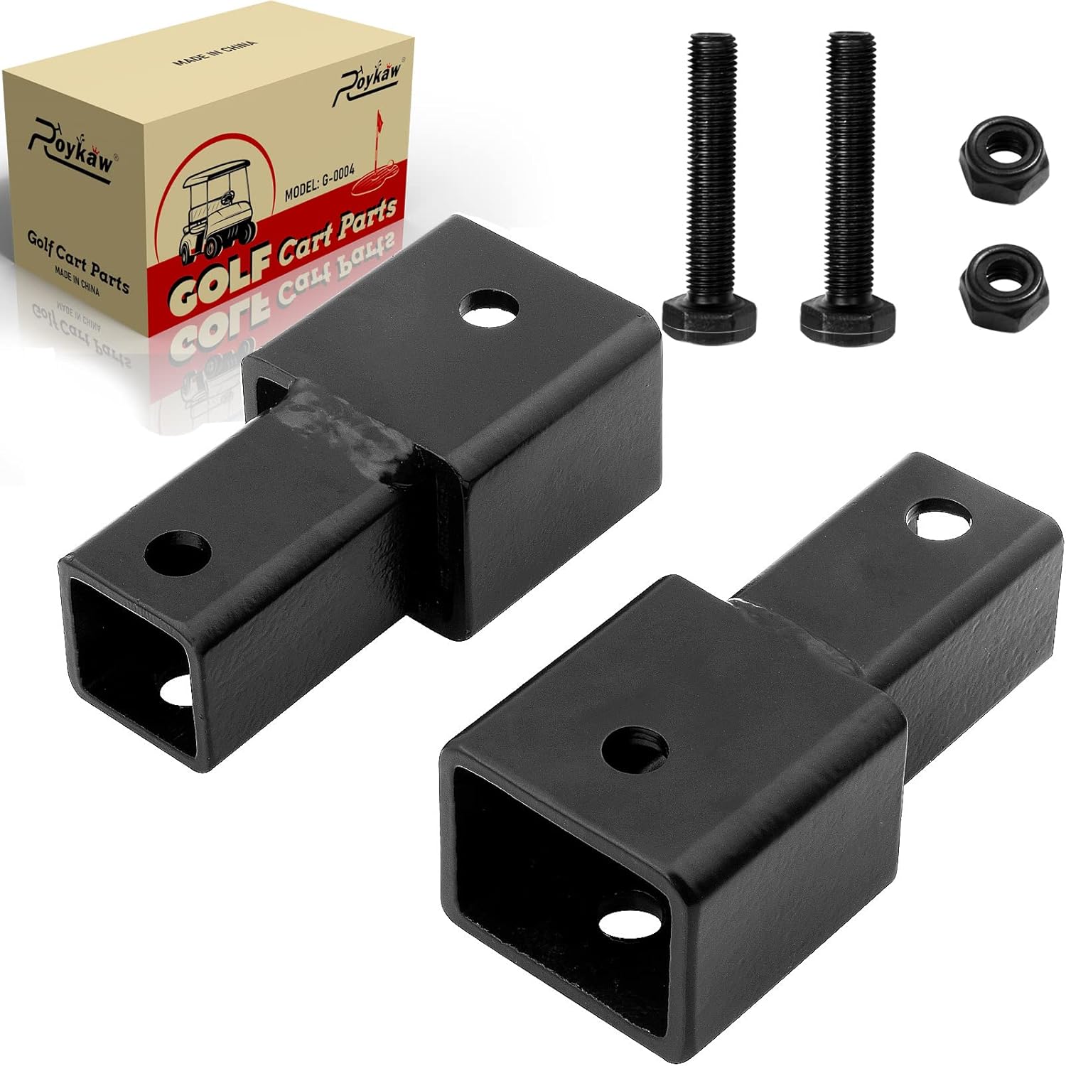 Roykaw Heavy Duty Rear Shock Absorbers Adapter with Bolts & Nuts Compatible with Yamaha G29