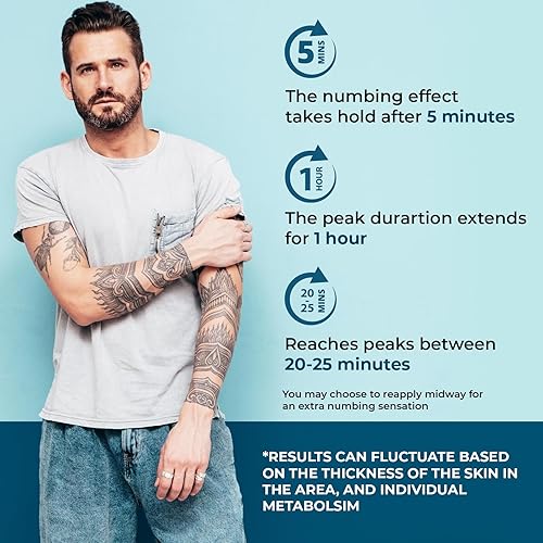 Miniatura 4 de Crema anestésica para tatuajes sin dolor de 2.82 onzas  Celebra una experiencia de tatuaje sin dolor con nuestra crema de tatuaje, fuerza