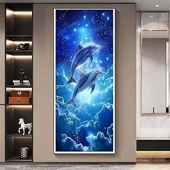 Amazon | ダイヤモンドアート イルカ, ダイヤモンド アート 星空