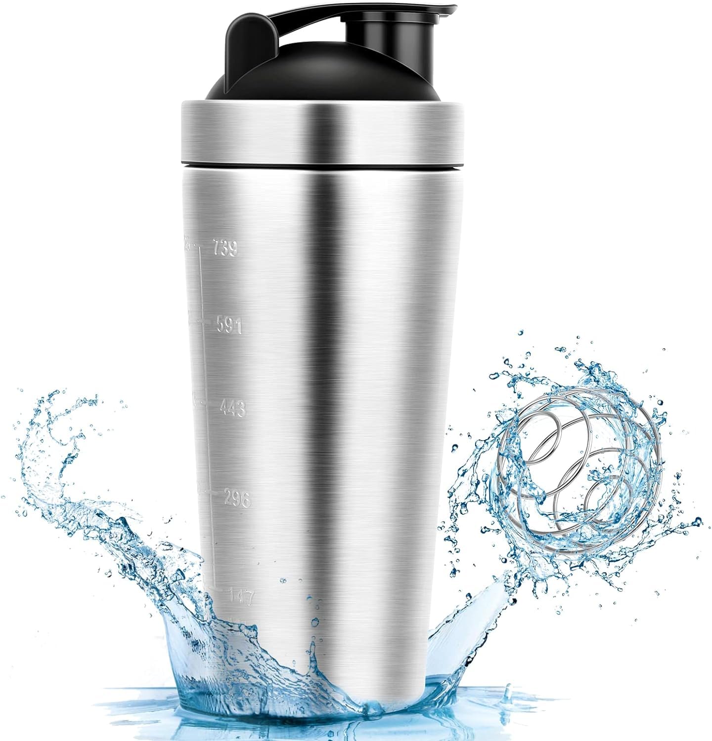 Being One Stainless Steel Fitness Protein Shaker Cup 750 ml, for Sports, Fitness and Gifts, BPA Free/Leak-Proof/Stainless Steel, Water Bottle with Scale - for Clump Free Shakes (B0D4QZ8N19) Amazon Price History, Amazon Price Tracker