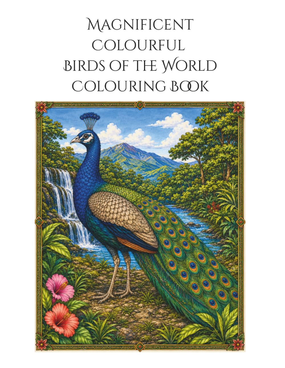 Magnificent Colourful Birds of the World: Adult Colouring Book Vol 1.