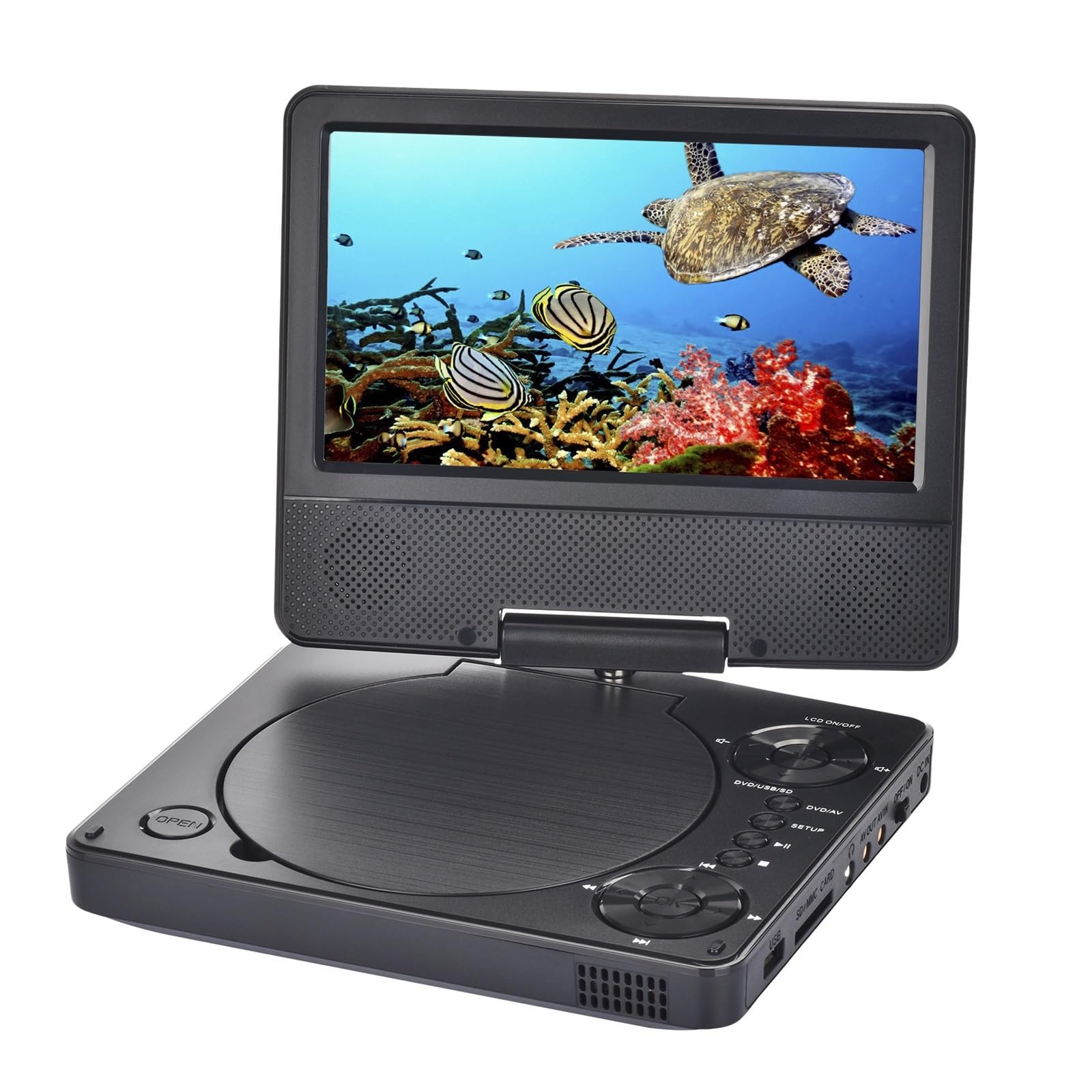 Mini Lecteur CD DVD Portable de 9,5 Pouces, écran HD 7, Dispositif Disque multimédia Archivage et Sauvegarde de données