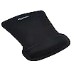 Amazon Basics - Irregular Mouse Pad with Gel Wrist Rest, Black