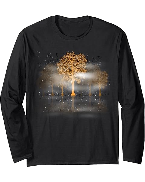 Nature Lover Autumn Outdoor Wildlife Forest Trees Nature Long Sleeve T-Shirt