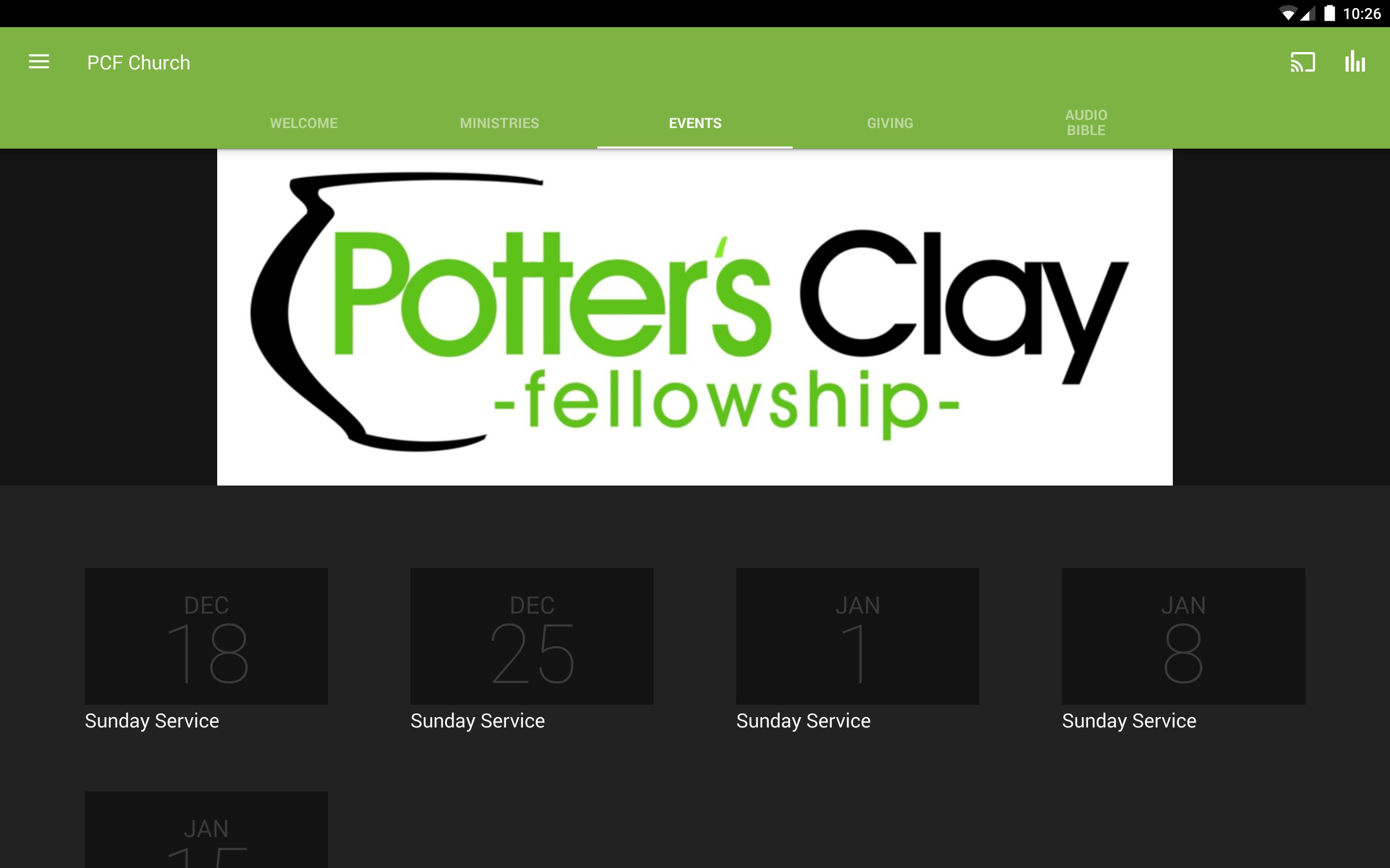Potter's Clay Fellowship App on Amazon Appstore