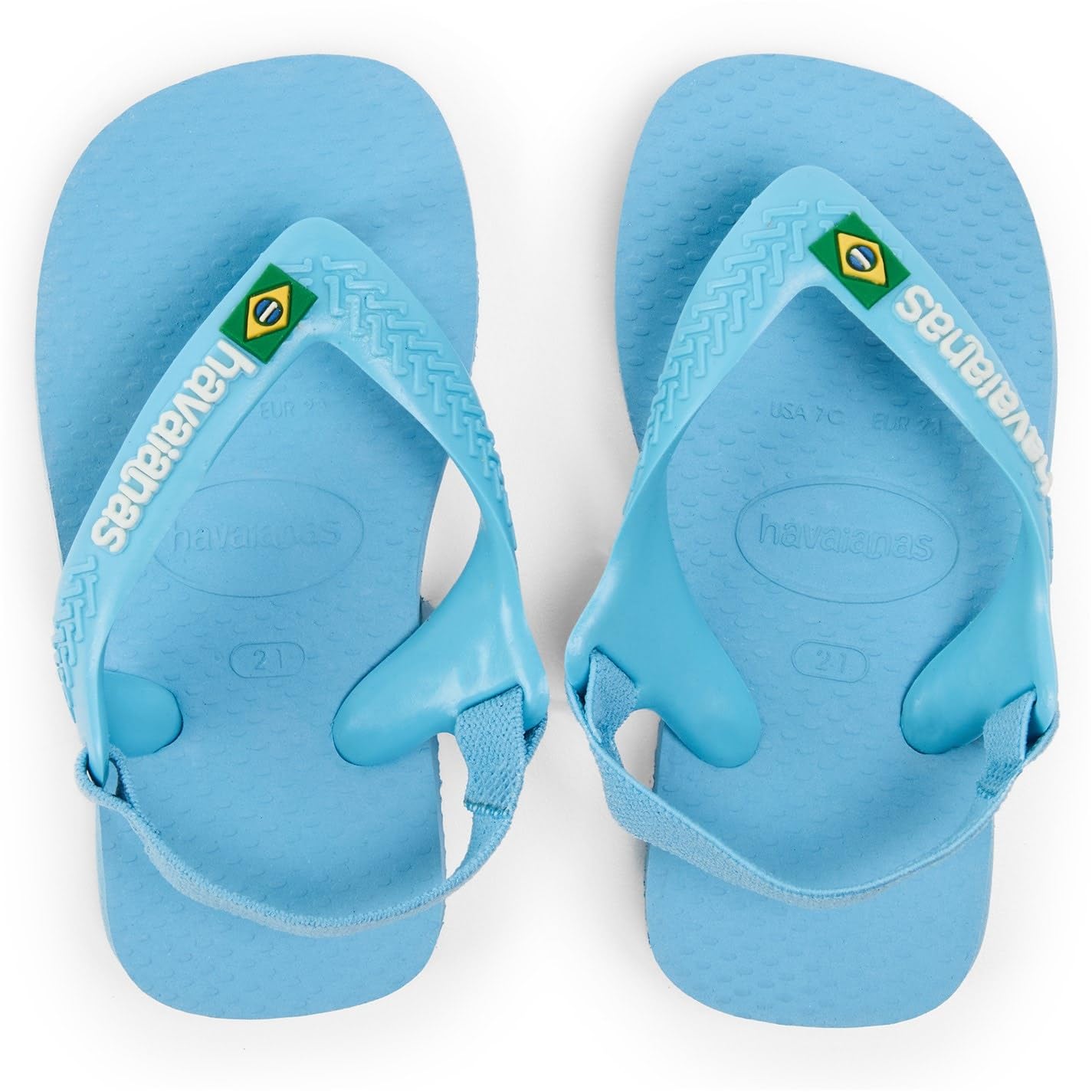 Havaianas Brasil Logo Flip Flops Men White/Marine Flip Flops Shoes