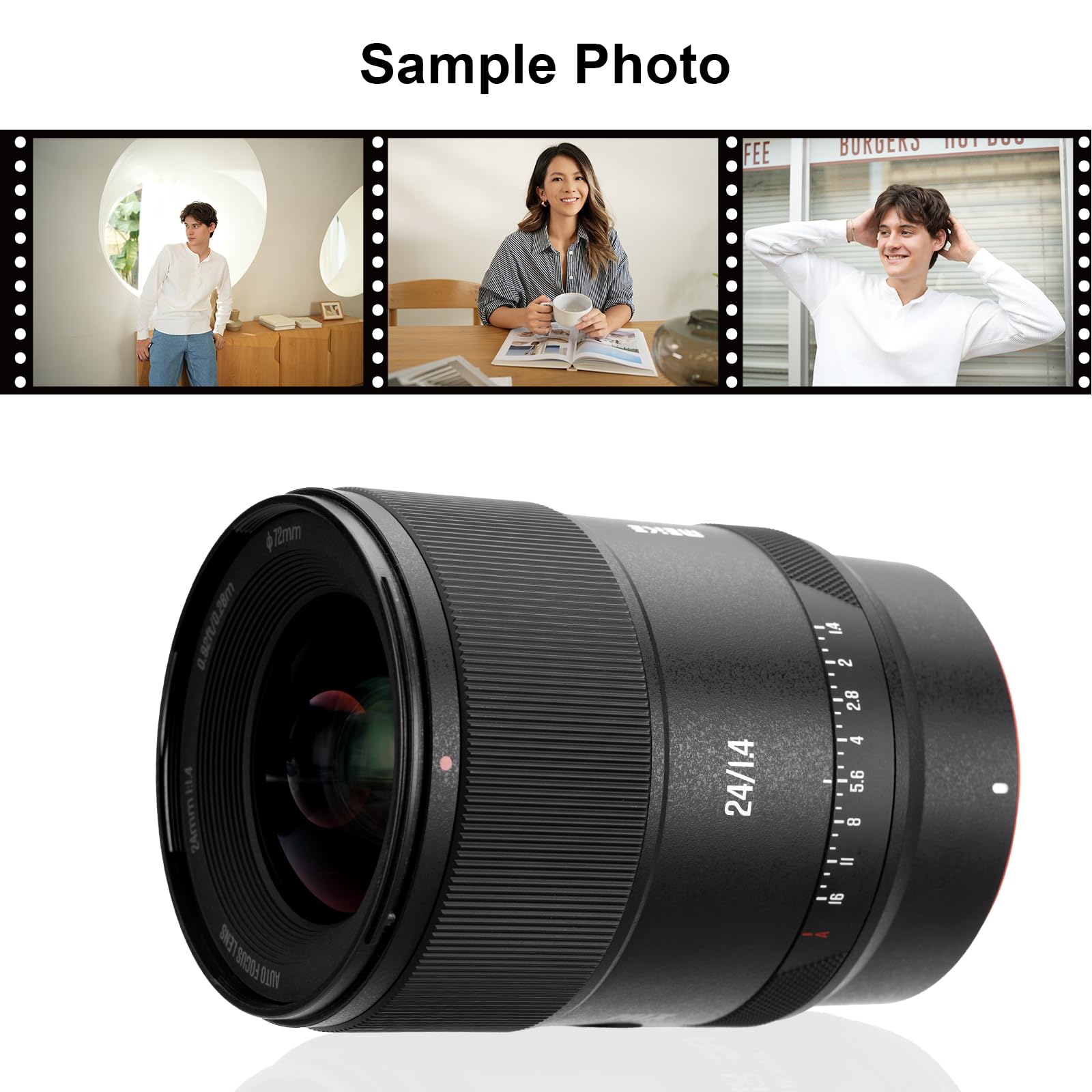 Meike Obiettivo AF-STM, 24 mm, F1.4, ultra-grandangolare, autofocus, Obiettivi per paesaggio Prime fissi, per fotocamere Nikon Z mirrorless Z5 Z6 Z7 Z6II Z6III Z7II Z8 Z9 Z30 Z50 Z50II Zfc