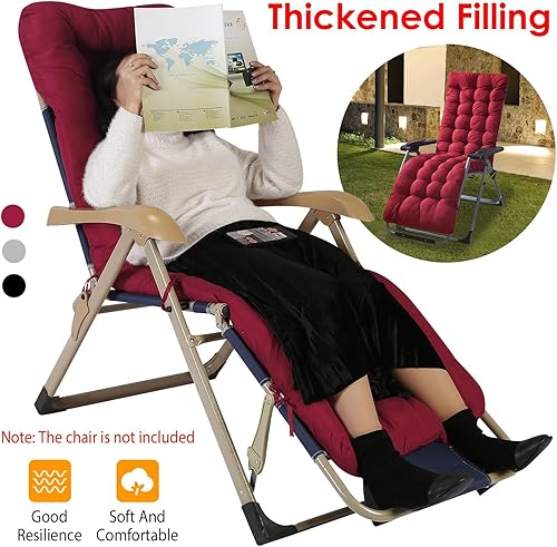 Vista 36 de iMounTEK Cojines para silla de salón de 67 x 22 x 4 pulgadas, cojín grueso para tumbona reclinable, mecedora, cojín para sofá o silla, cojín