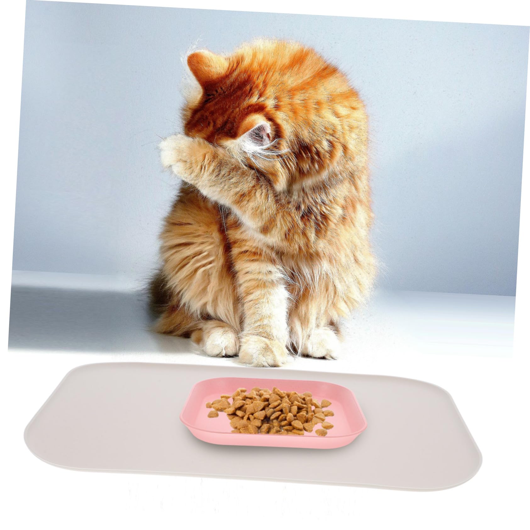 INOOMP 5stücke Erhöhte wasserdichte Silikon-pet-futtermatte Mit Rutschfestem Design Für Katzen Und Hunde Schützt Boden Vor Verschütten Und Wasser