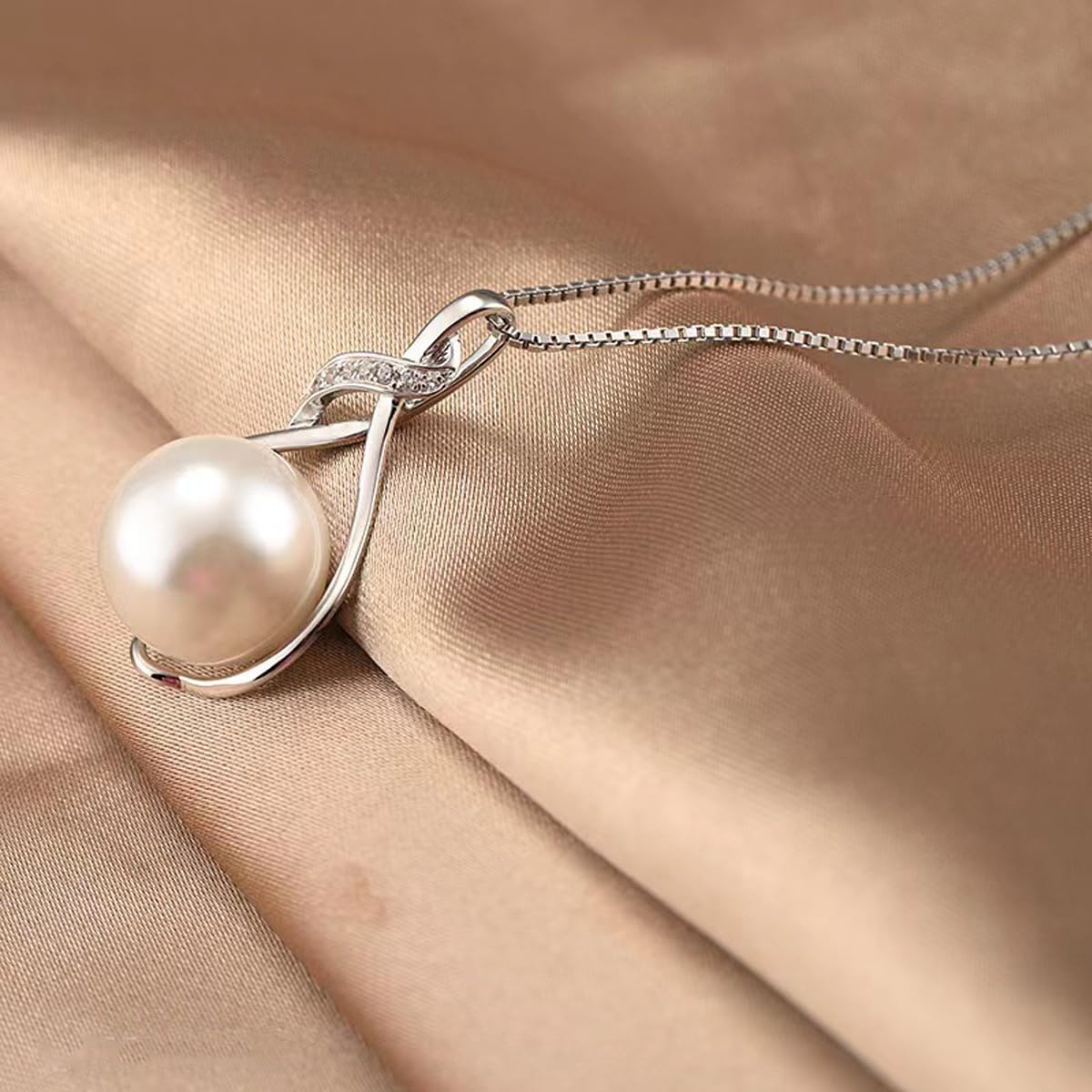 Geschenke für Frauen: Perlenkette Schmuck für Weihnachten, Muttertag, Valentinstag, Jubiläum, Hochzeit, Geburtstag - Geschenk für Frau oder Freundin