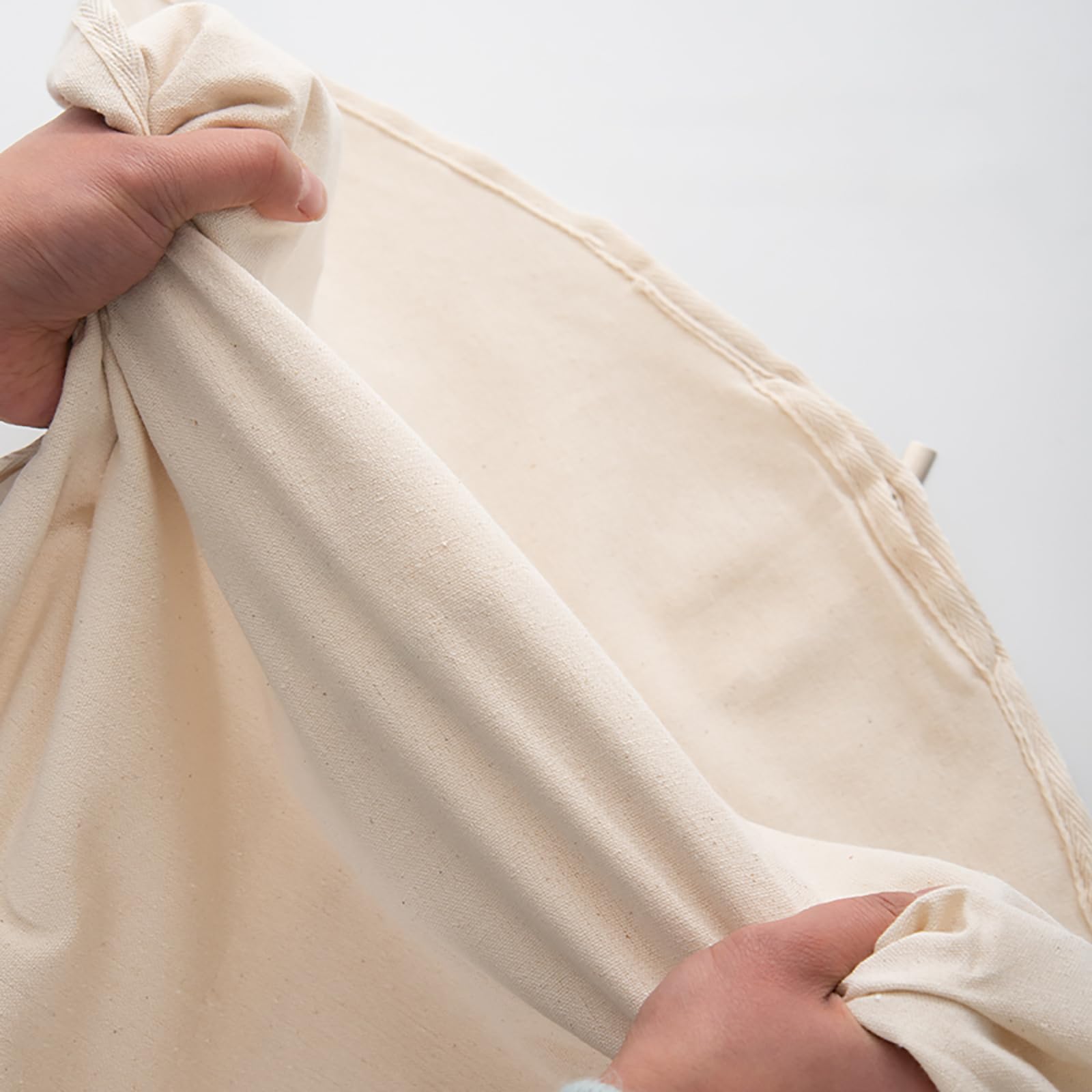 100% Algodón Fundas Para Ropa 2 Plegables Para Fundas De Viaje, Bolsas Para Vestidos Transpirables a Prueba De Polvo Fundas De Ropa Con Cremallera Para Abrigo, Piel, Chaqueta De Cuero(Size:100×60cm)