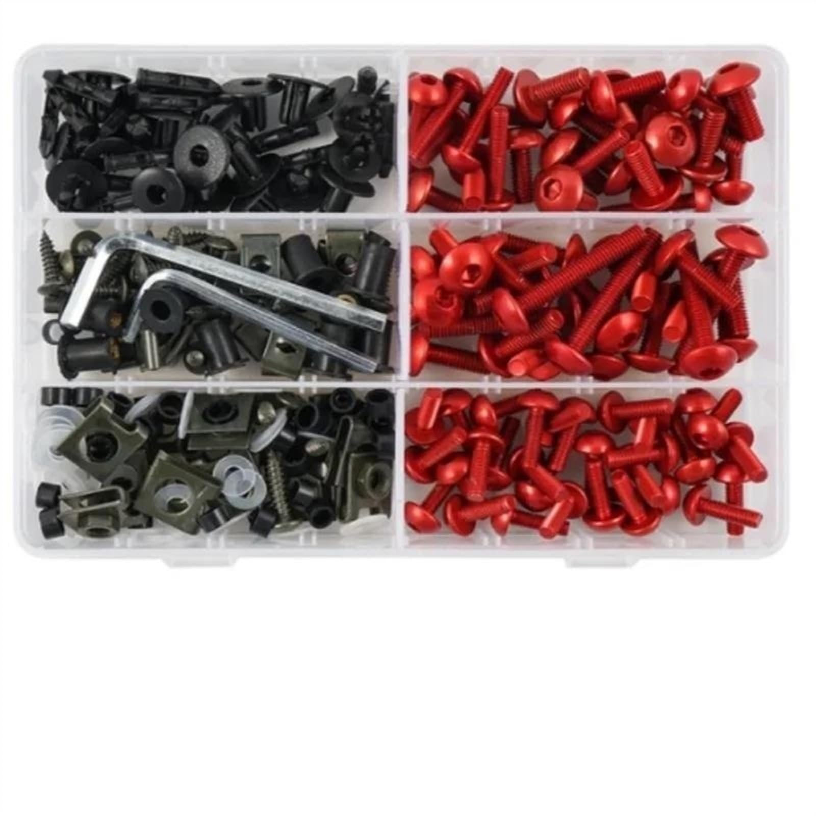 Motorcycle Modification Screw Nut Set For CBR600RR CBR1000RR CBR 600 F2 F3 F4 RR 1000 900 929RR 650R CNC Alloy(Rosso)