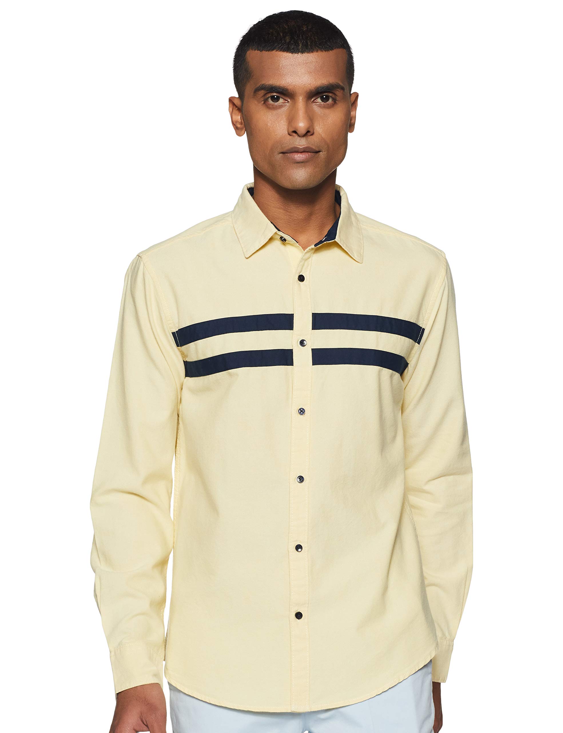 DiverseMen's Solid Slim fit Casual Shirt