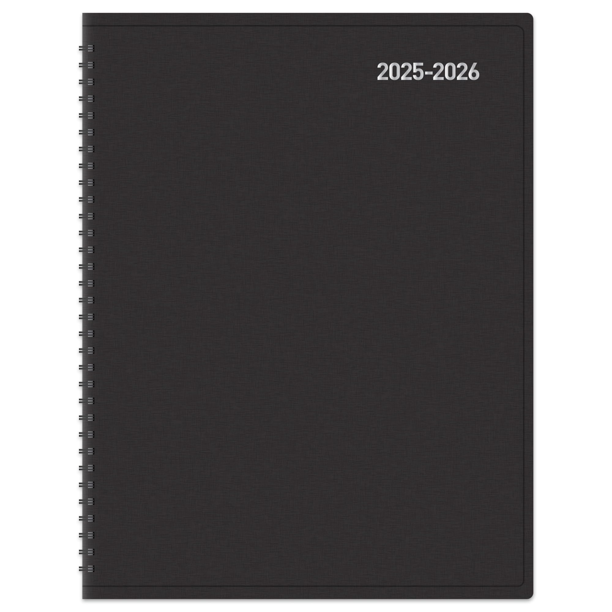 Office Depot®, agenda accademica 2025-2026, 18 mesi, 22,9 x 27,9 cm, riciclato al 30%, nero, da luglio 2025 a dicembre 2026