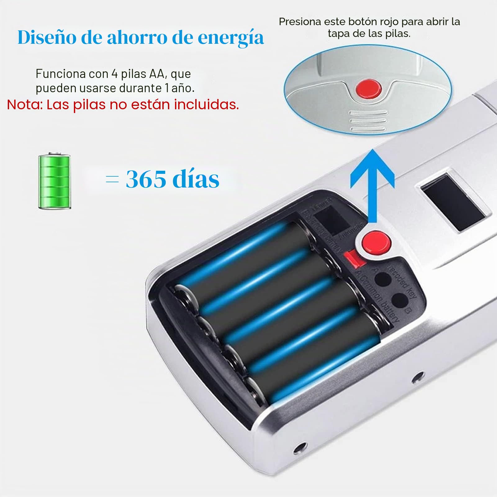 Cerradura invisible WAFU 011: de seguridad inteligente con desbloqueo táctil Bluetooth para hogar y oficina. Fácil instalación en interiores, acceso remoto y móvil. Cerradura de aleación de zinc