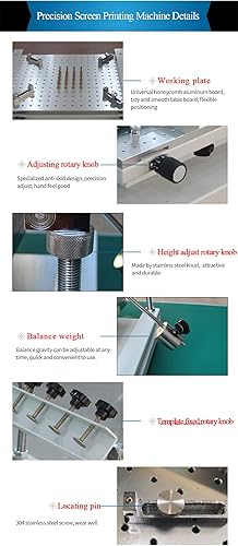 Miniatura 6 de CGOLDENWALL Impresora de plantillas de alta precisión Máquina de impresión de pantalla SMT Máquina de impresión de seda Impresora de PCB Impresora