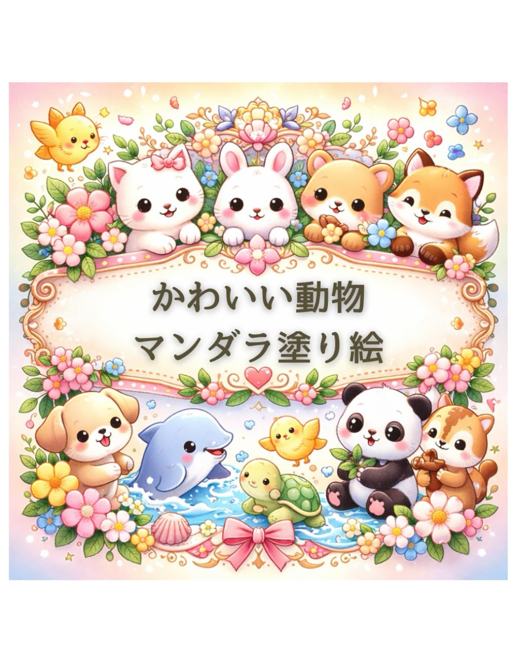 かわいい動物マンダラ塗り絵: 〜癒しのアニマルコレクション〜