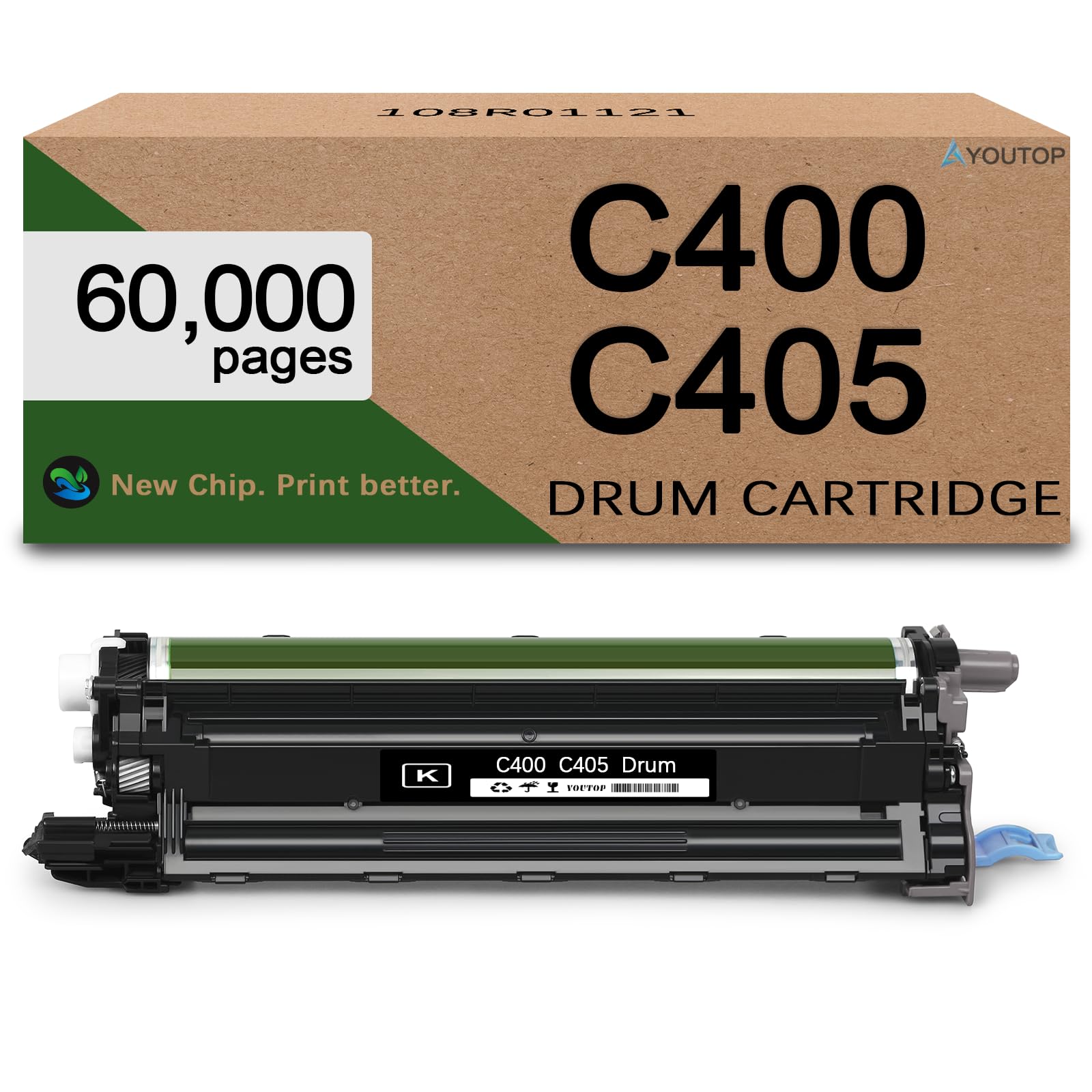 YOUTOP Versalink C400 C405 Black Drum Unit 108R01121 Imaging Cartridge Replacement for Xerox Phaser 6600 6655 WorkCentre 6655 6605 7328 7336 7345 7346 Versalink C400 C405 Printers