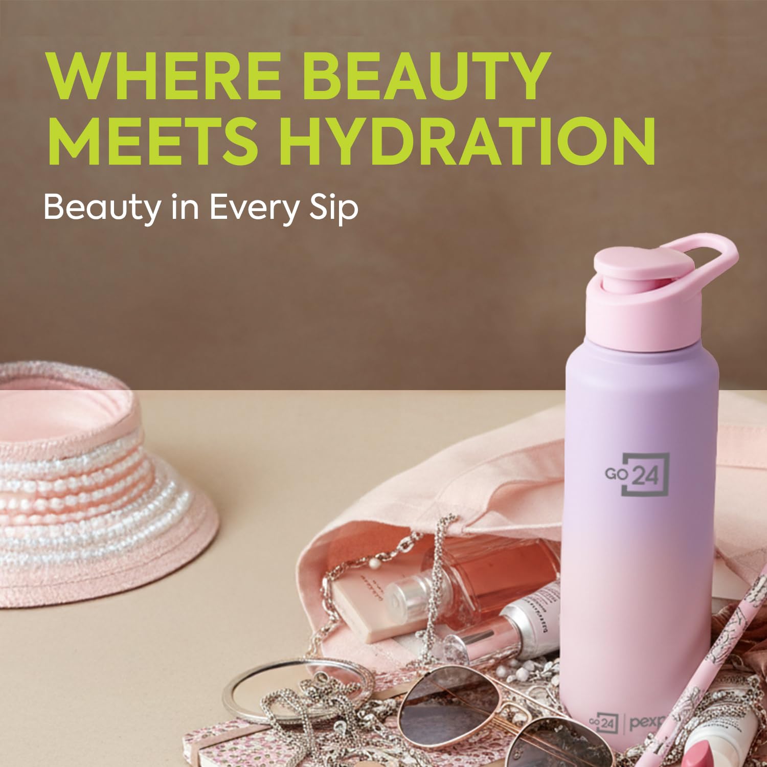 Go24 pexpo Stainless Steel Water Bottle 750ml, Fridge Bottle — Amazon image 7