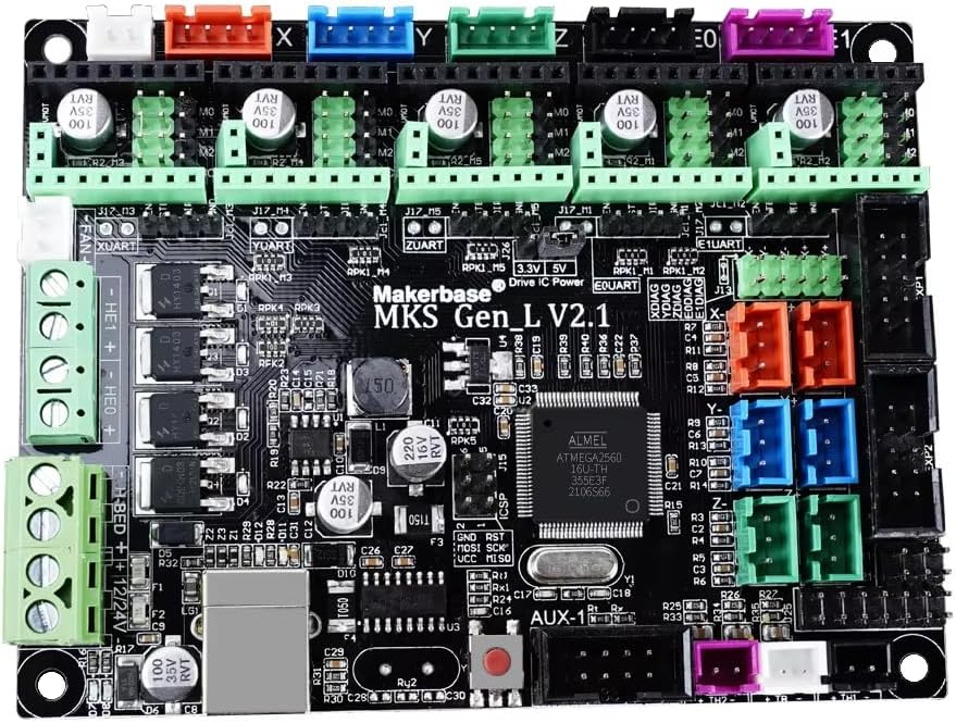 Makerbase MKS Gen_L V2.1 Motherboard 3D Printer Control Board Support TMC2209 TMC2208 Uart Mode MKS Gen L V1.0 Mainboard (Gen-L V1.0)