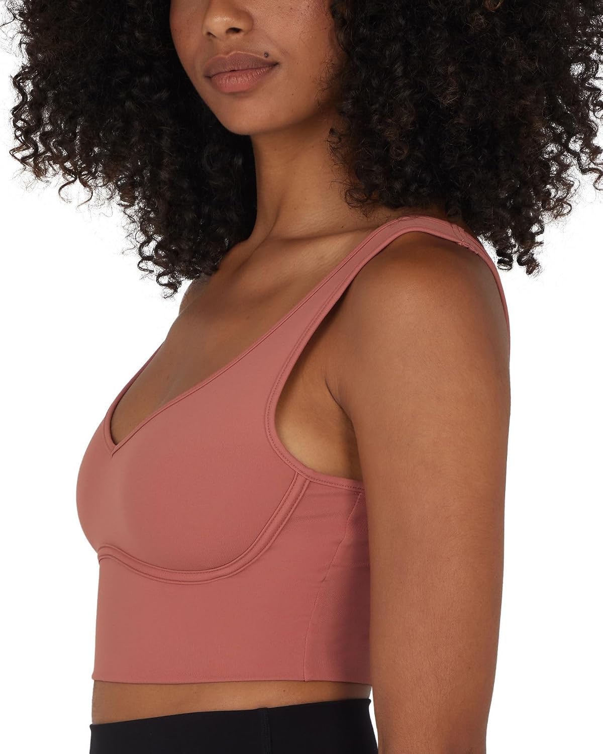 Yogalicious Nude Tech Contouring Cropped Bra Top