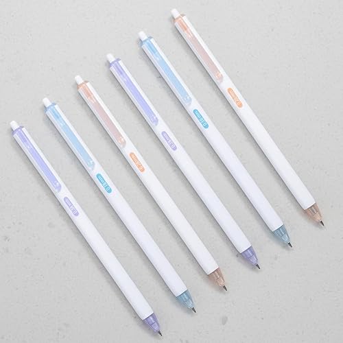 Miniatura 5 de 6 bolígrafos de punta ultrafina, bolígrafos de tinta negra de 0.007 in0.011 in0.015 in con agarre de silicona, escritura suave para tomar notas,