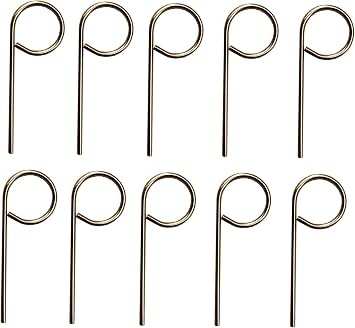 NL Indoor Door Key Emergency Keys, 10 Pack Round pin, Schlag Compatible, Bright Brass Metal Finish