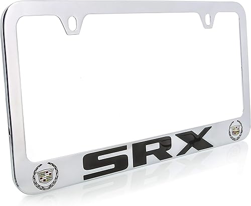 Cadillac SRX Marco de matrícula 2 soporteslatón cromadoancho