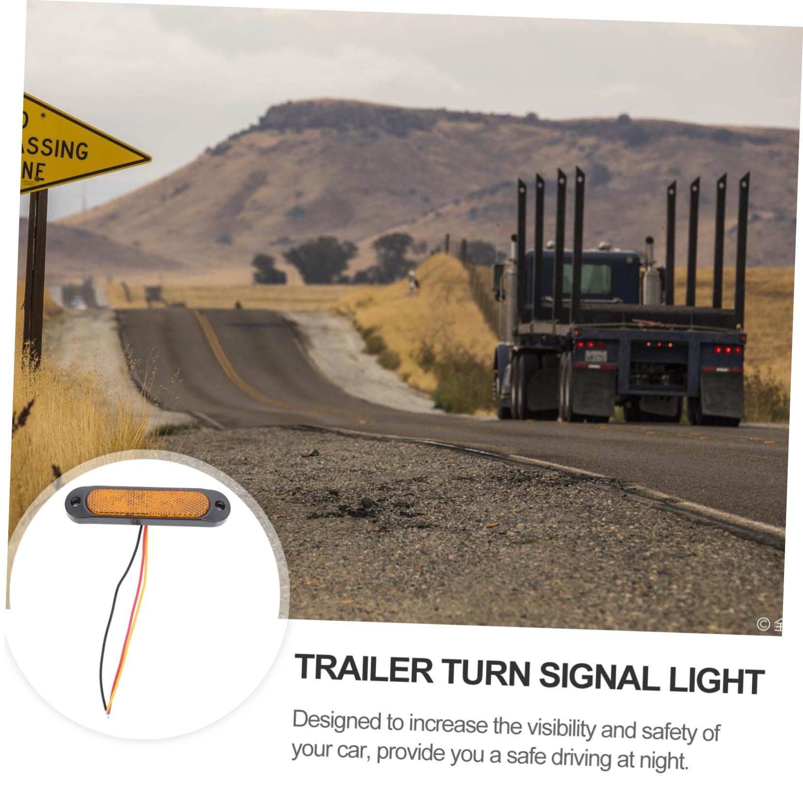Yardwe 4 Juegos Luz de Borde LED Luz Trasera de Coche de Señal Lateral para Emergencia