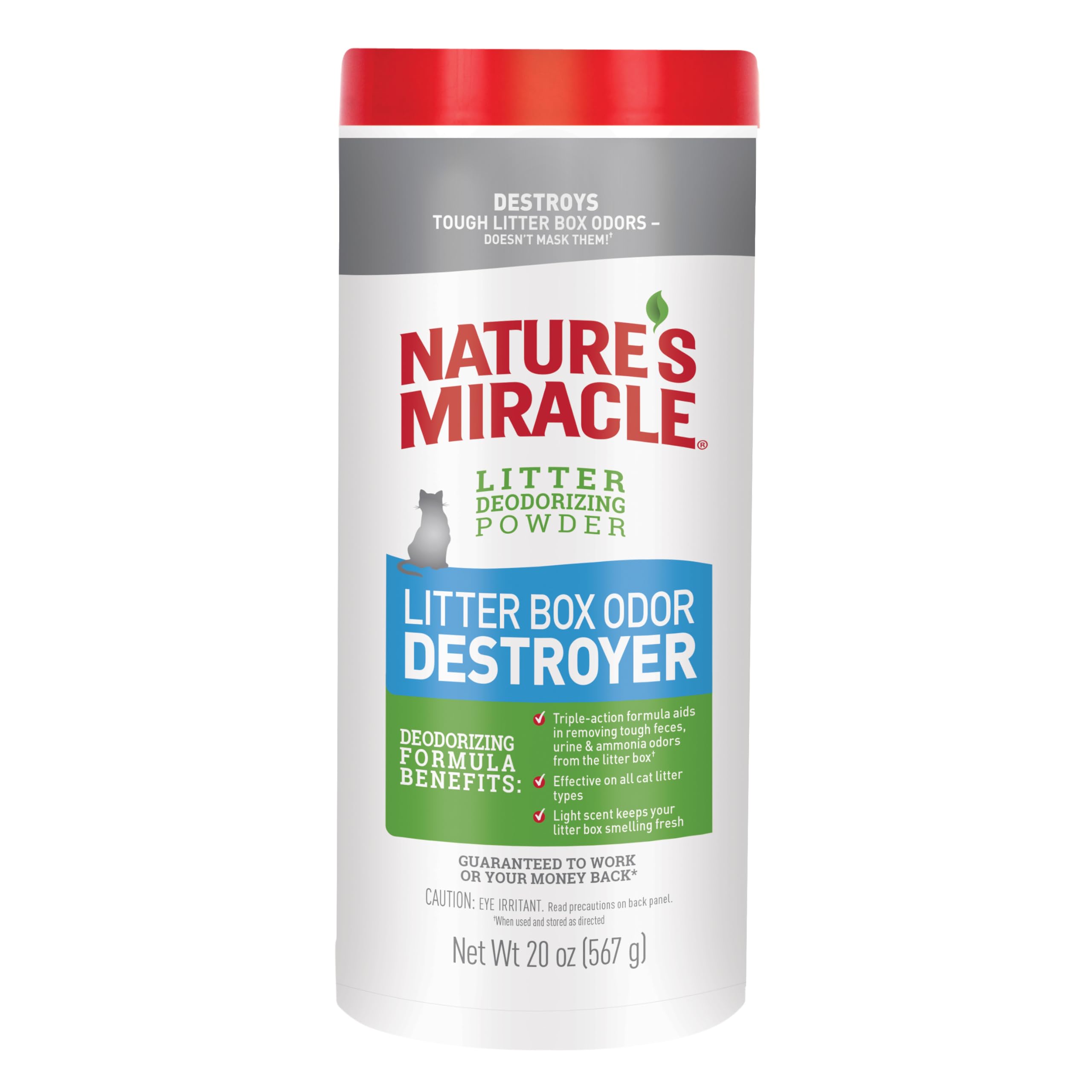 Nature’s Miracle litter box deodorizer powder for odor control