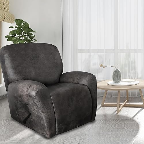 Vista 319 de molasofa Fundas de cuero para sillas reclinables, fundas para sillas reclinables grandes para silla reclinable, 4 piezas, fundas lavables que se
