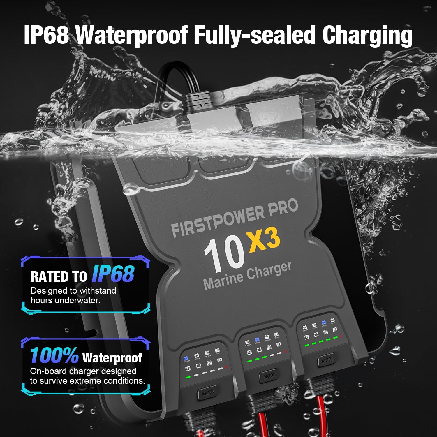 FirstPower Pro 10X3 IP68 Waterproof Rating