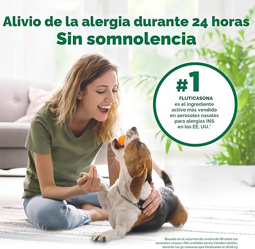 Miniatura 4 de Yaxa Basic Care Spray nasal para alivio de alergias las 24 horas, propionato de fluticasona (glucocorticoide), 50 mcg, fuerza de prescripción