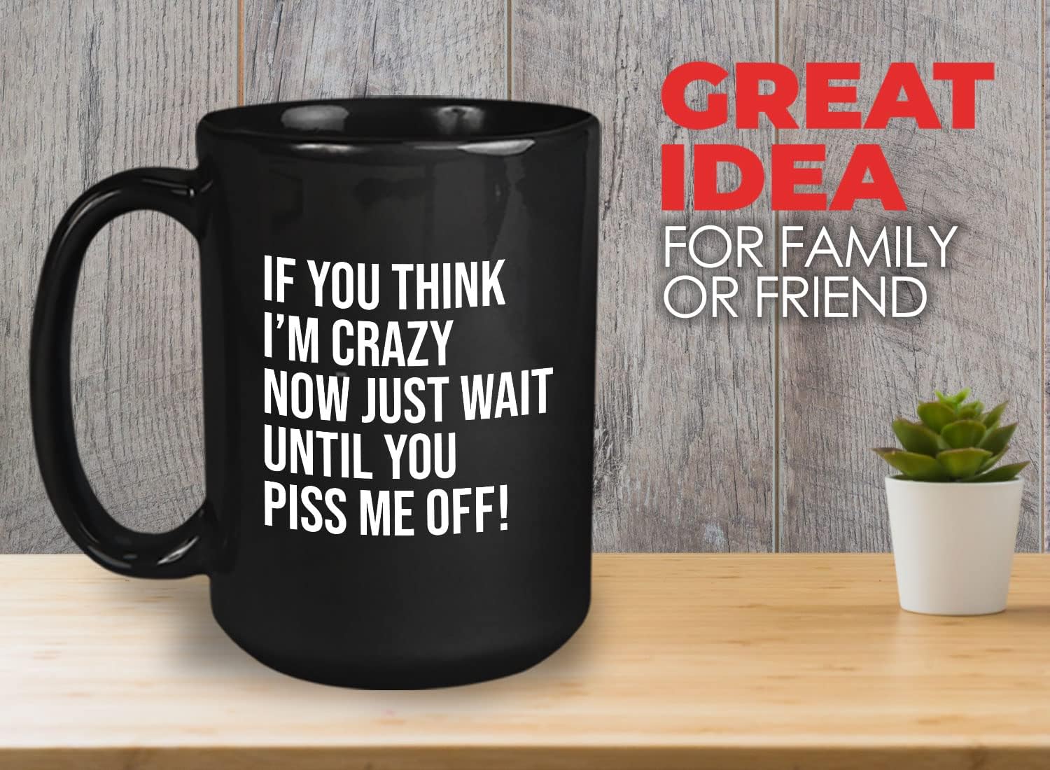 Sarcasm Coffee Mug 15oz Black - if you think i'm - Funny Office Sarcastic Employees Bodily Humor Coworker Humorous Laugh