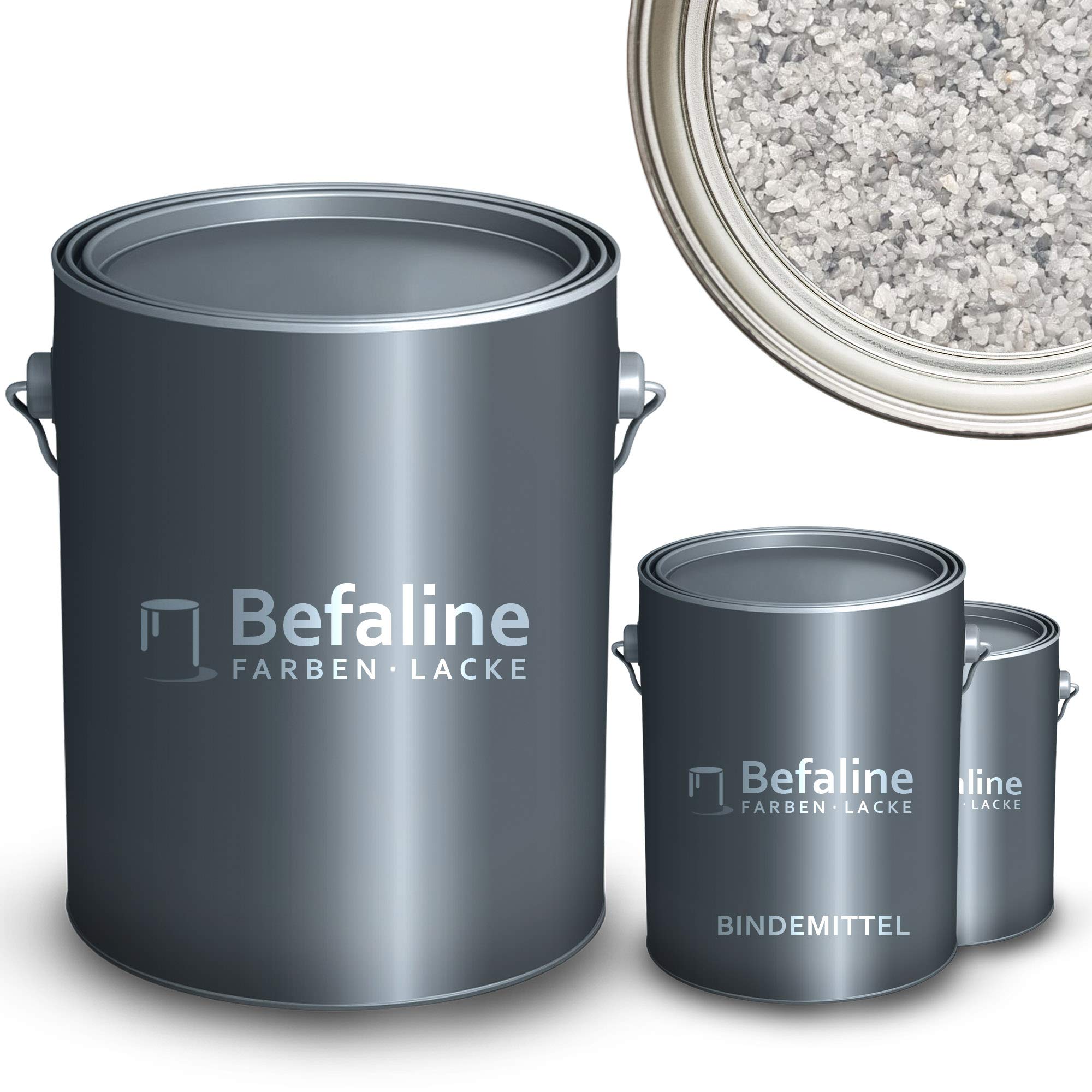 BEFA-78 - Set di tappeti in pietra fino a 2,5 m², 25 kg di ghiaia di marmo, blu ghiaccio + 1,5 kg, rivestimento per pavimenti in resina epossidica per pietra naturale, cemento, ecc