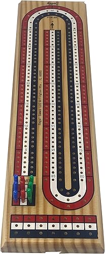 Miniatura 3 de Regal Games - Tablero de cuna divertido juego de mesa familiar - Incluye tablero de madera natural 11 x 45 x 275 pulgadas 6 clavijas multicolores