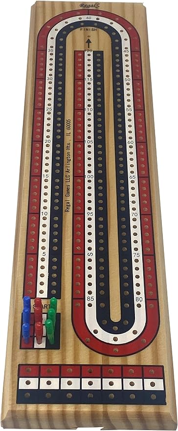 Regal Games Juego de Mesa Cribbage Plegable de Madera miniatura 3
