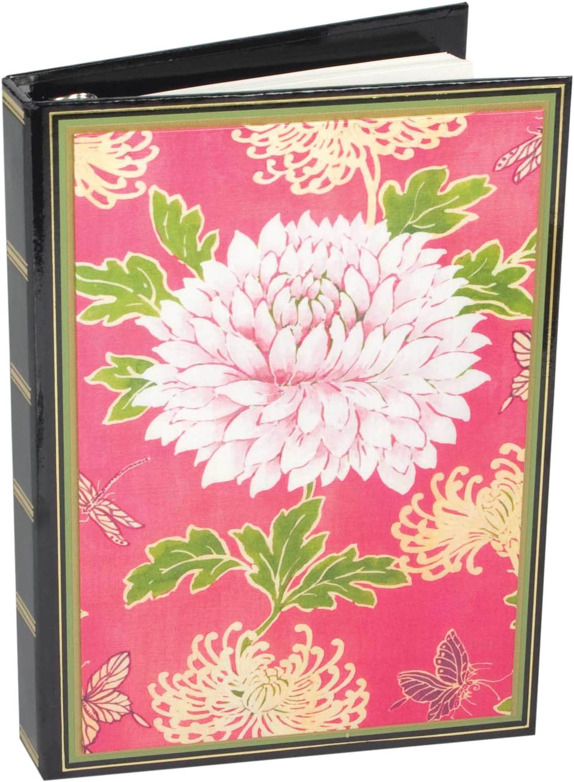 Caspari Loose Leaf Address Book, Tonkin Design by Pierre Frey, 7 by 9 Inch