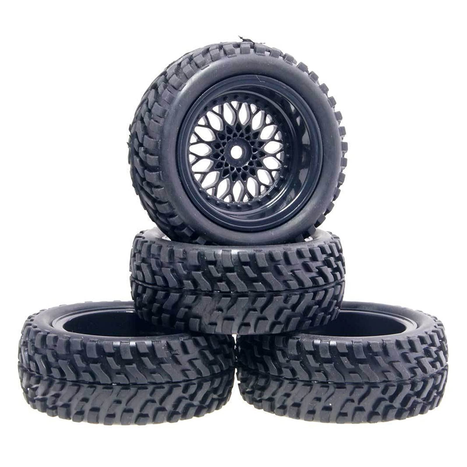Koła rajdowe gumowe opony przesunięte 3mm/6mm/9mm, dla HSP, 1:10